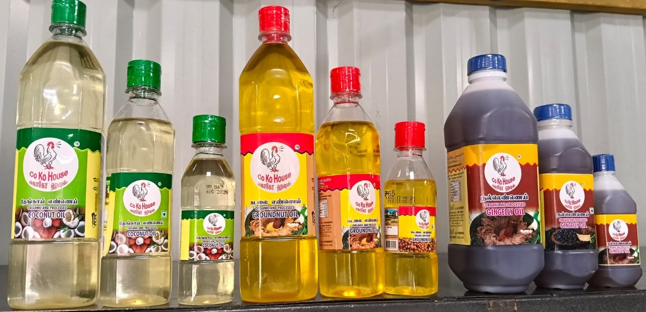 COKO OIL: COCONUT ,GROUNDNUT,GINGELLY 100% PURE NATURAL ORGANIC - Image 3
